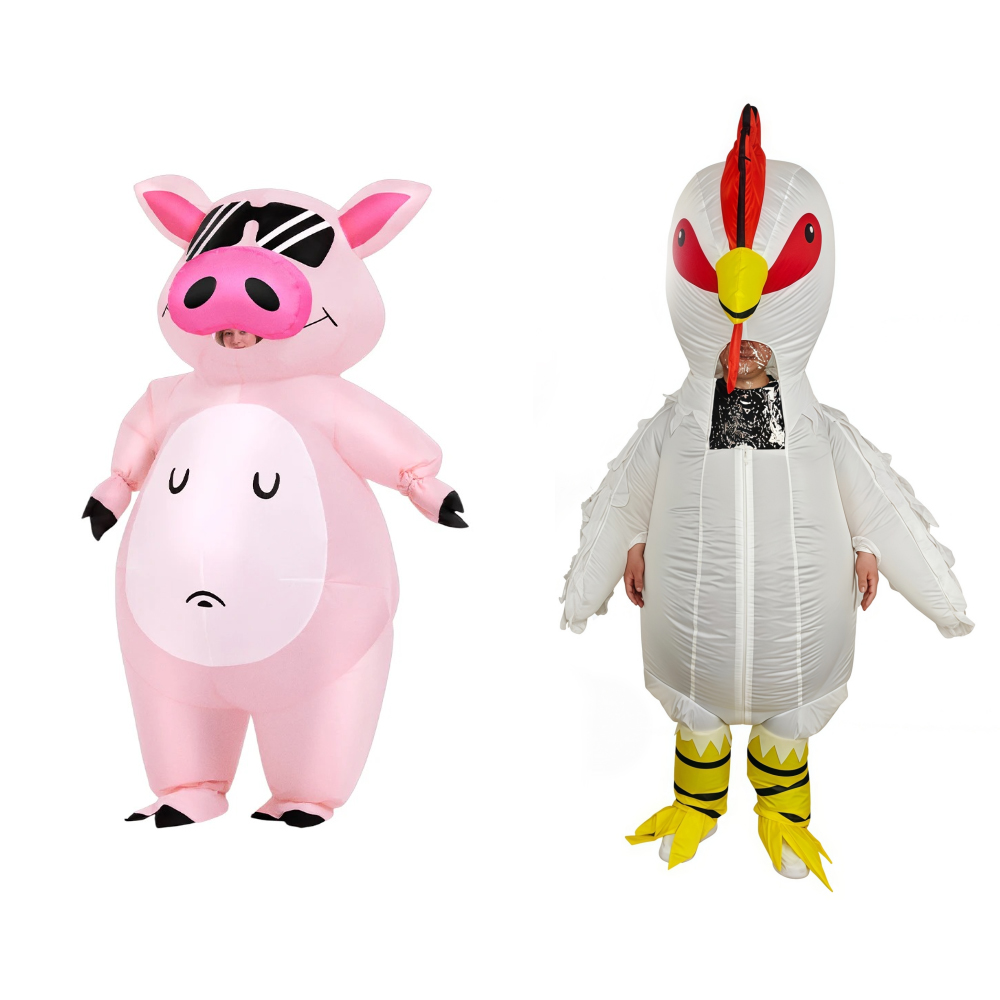 Costumes - Cartoon Animal Piglet Inflatable Costume Anime