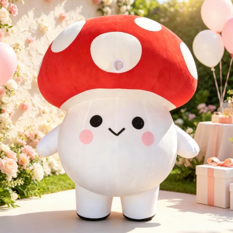 Costumes - Inflatable Mushroom Mascot Costume Adult Cartoon