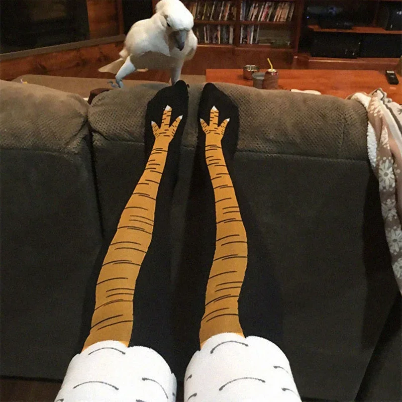 Funny Chicken Leg Socks - Men Funny 3D Chicken Socks Print