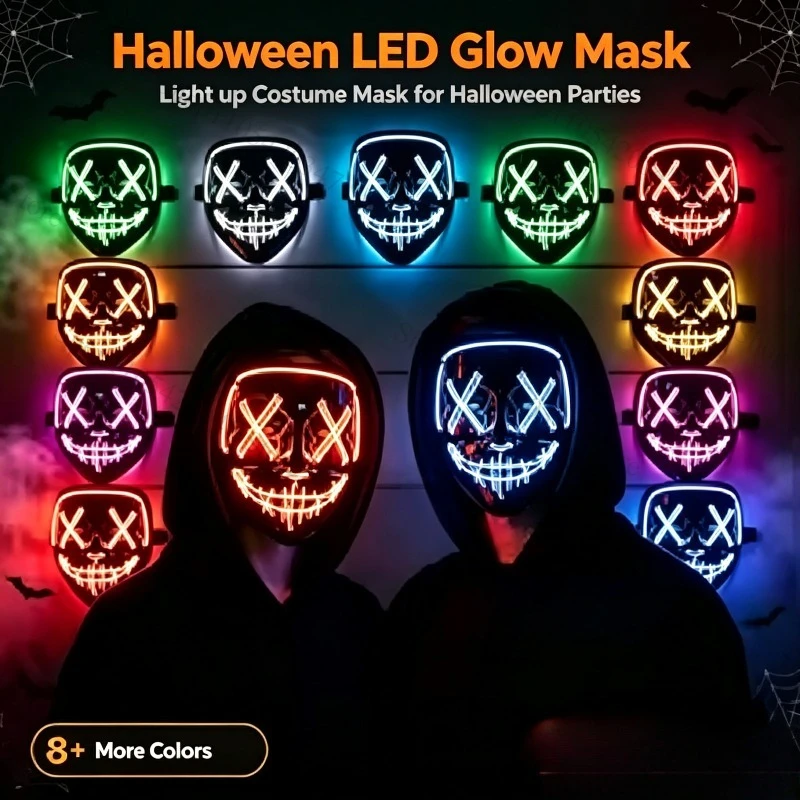 2026 Halloween Party Supplies  - Led Purge Mask Halloween ulasan dan harga