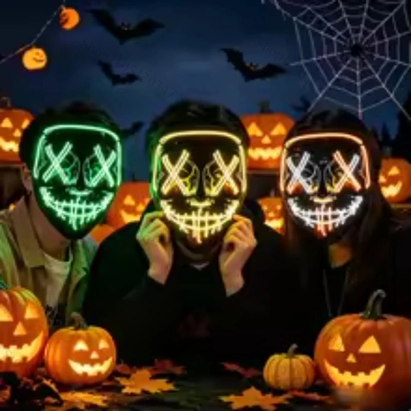 2026 Halloween Party Supplies  - Led Purge Mask Halloween ulasan dan harga