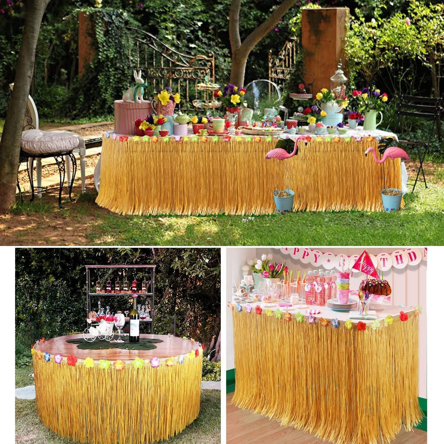 Straw Color Luau Grass Table S - Glow In The Dark Party Glasses ulasan dan harga