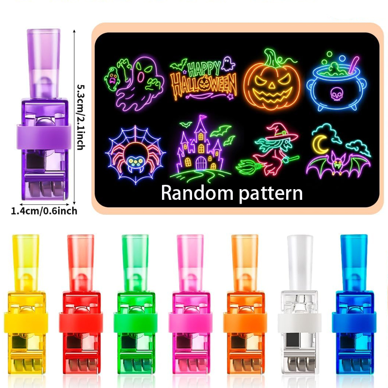 4/40PCS Halloween LED Finger L - Glow In The Dark Party Glasses ulasan dan harga