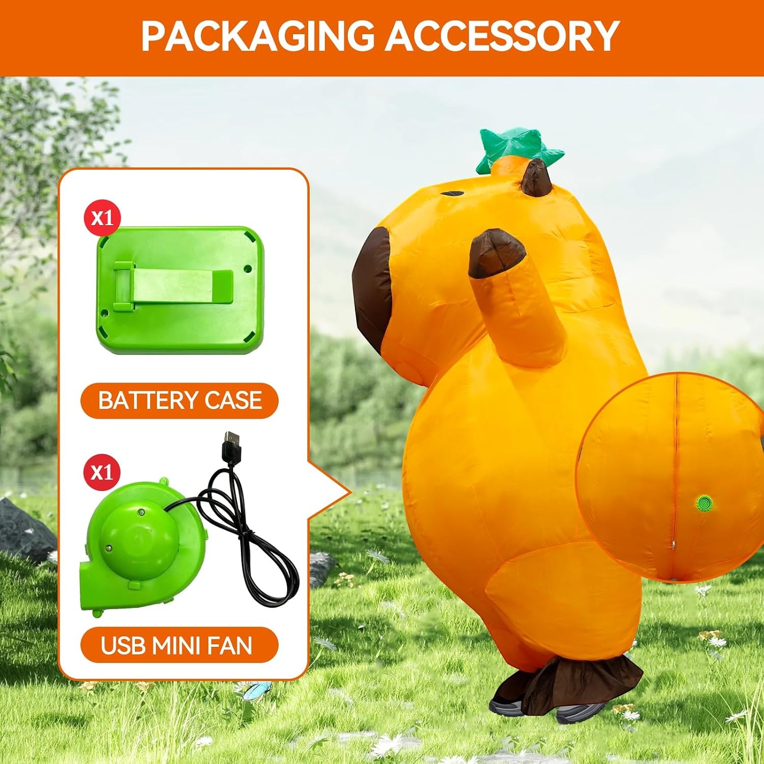 Capybara Inflatable Costume Ad - Costumes ulasan dan harga