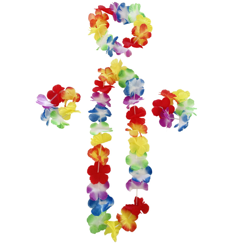 Hawaiian Flower Leis Garland N - Glow In The Dark Party Glasses ulasan dan harga