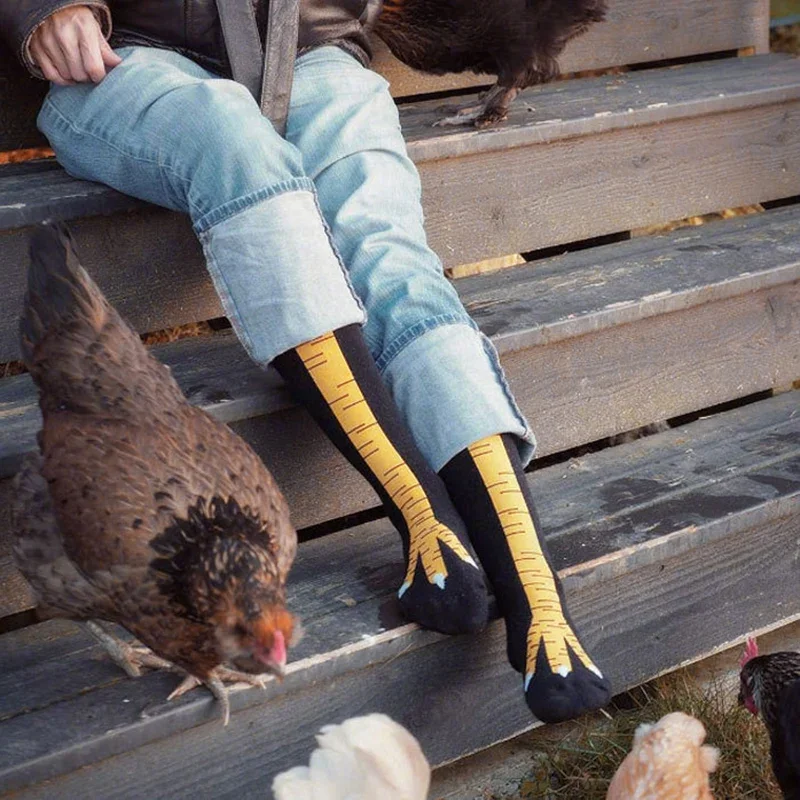 Men Funny 3D Chicken Socks Pri - Funny Chicken Leg Socks ulasan dan harga
