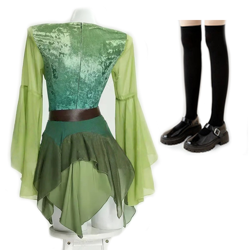 Women's Elf Medieval Green Fai - Medieval Renaissance Dress Women ulasan dan harga