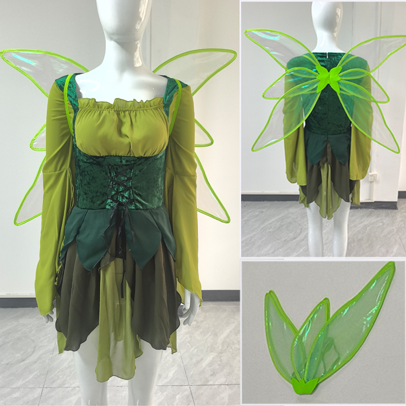 Women's Elf Medieval Green Fai - Medieval Renaissance Dress Women ulasan dan harga