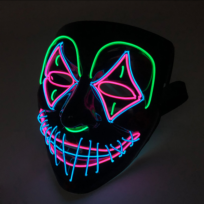 LED Killer Mask Halloween Danc - Led Purge Mask Halloween ulasan dan harga