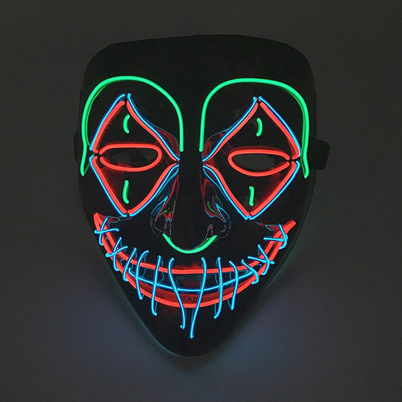 LED Killer Mask Halloween Danc - Led Purge Mask Halloween ulasan dan harga
