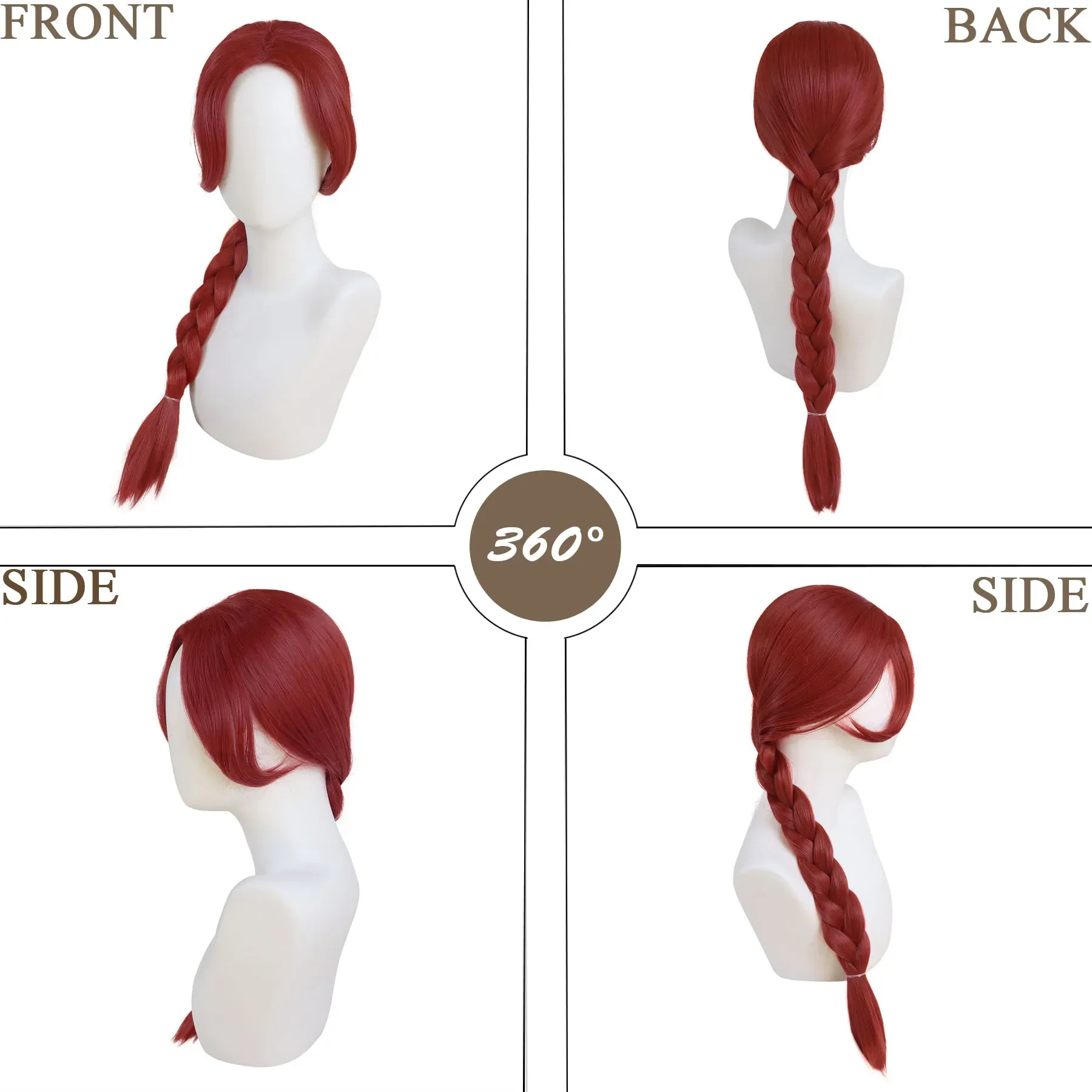 Fiona Cosplay Adult Fiona Cost - Anime Cosplay Wig Heat Resistant ulasan dan harga