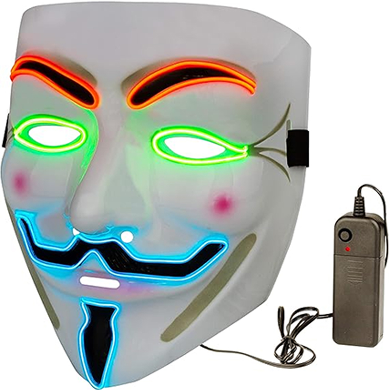 Vendetta LED Mask Movie Theme  - Led Purge Mask Halloween ulasan dan harga