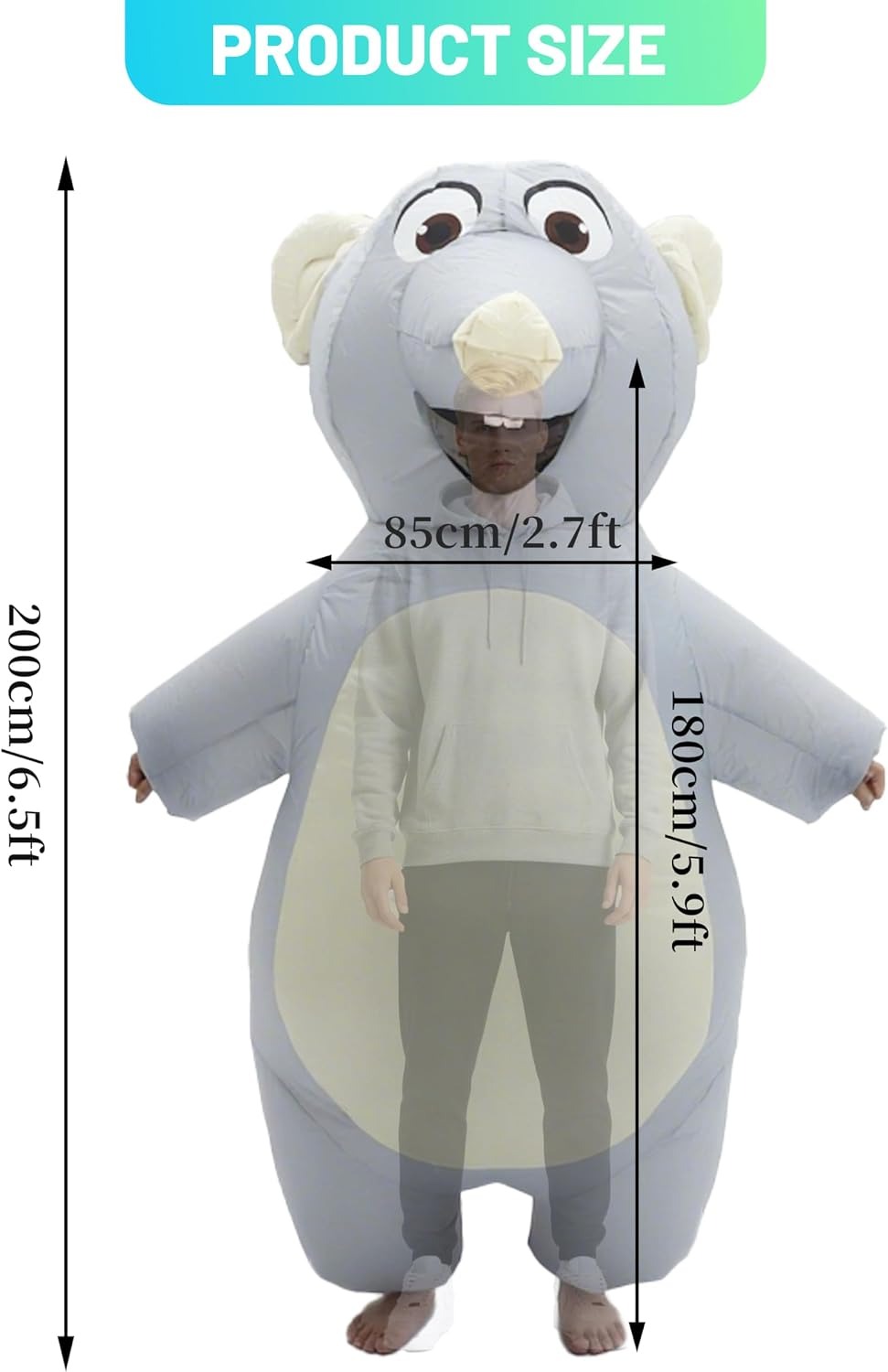 Inflatable Mouse Costume for A - Costumes ulasan dan harga