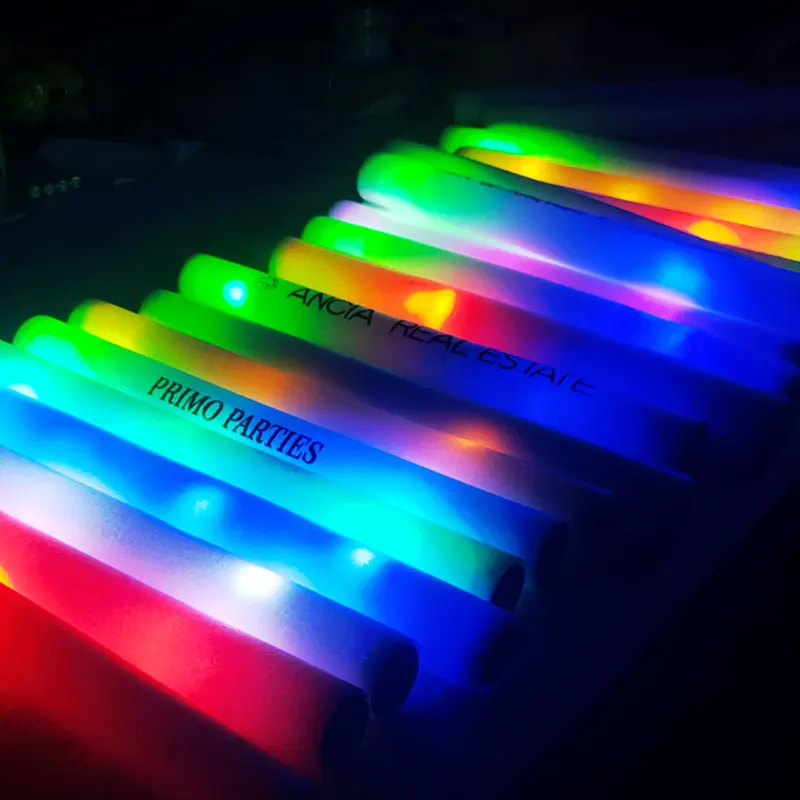 Customized LED Glow Sticks Lig - Flashing Led Foam Sticks Party ulasan dan harga