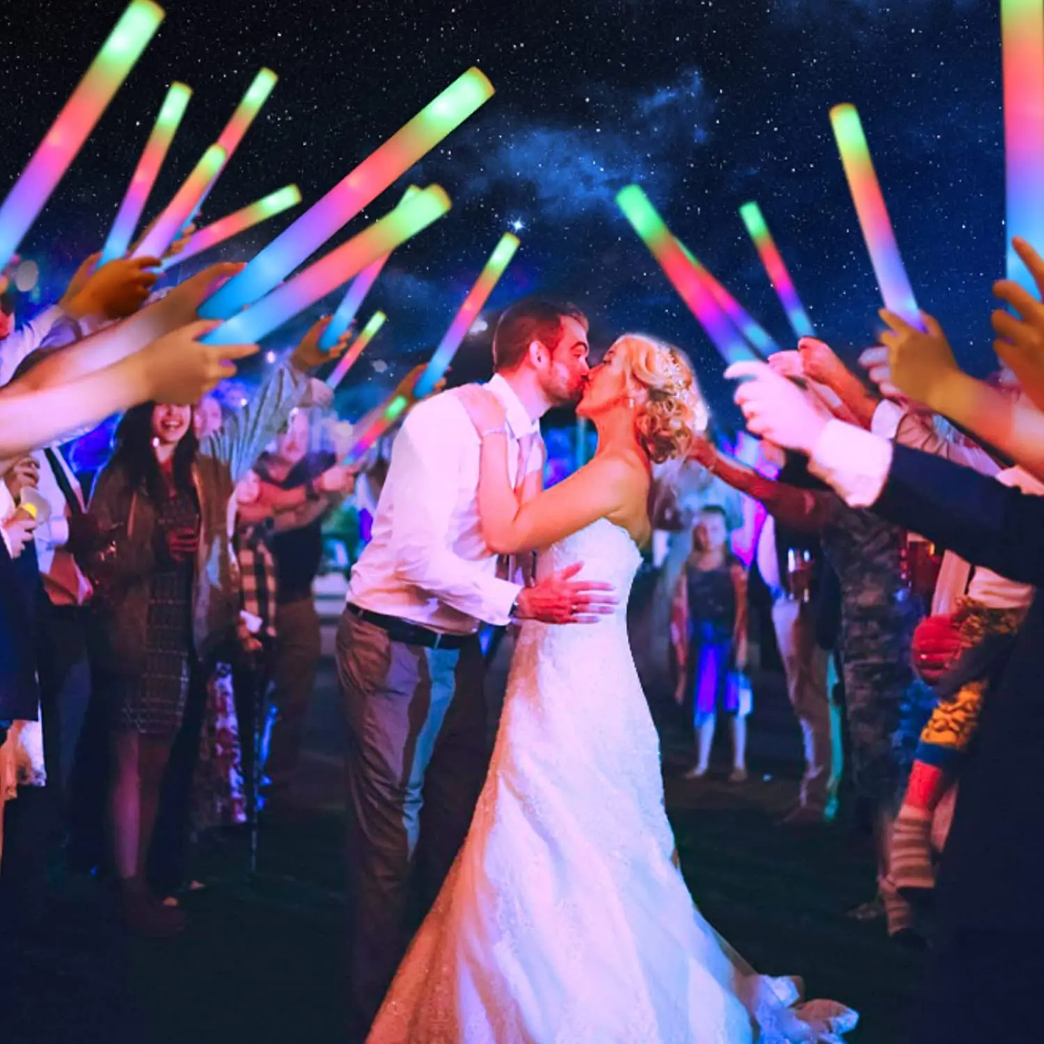 Customized LED Glow Sticks Lig - Flashing Led Foam Sticks Party ulasan dan harga