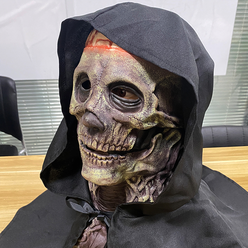 Creepy Brains Skeleton Mask Sk - Led Purge Mask Halloween ulasan dan harga