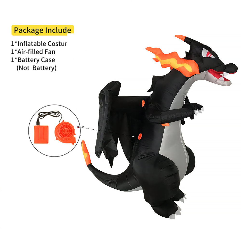Adult Inflatable Black A fire- - Inflatable Dinosaur Costume Adult ulasan dan harga