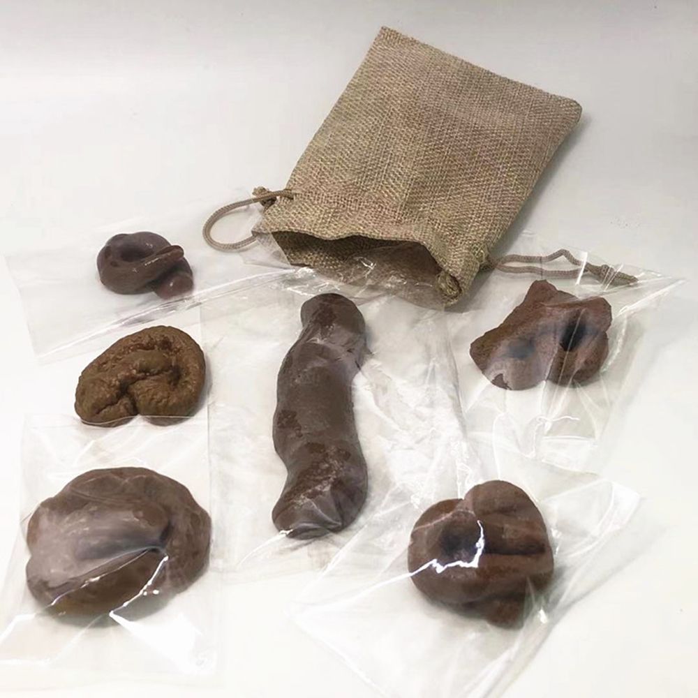 6Pcs Set April Fool's Day Fake - Fake Poop Gag Gift ulasan dan harga