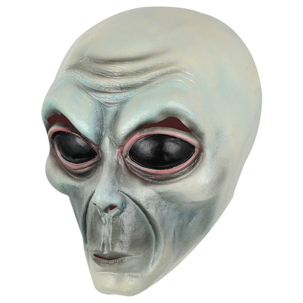 Latex Material Alien Mask Gree - Latex Alien Mask Realistic ulasan dan harga